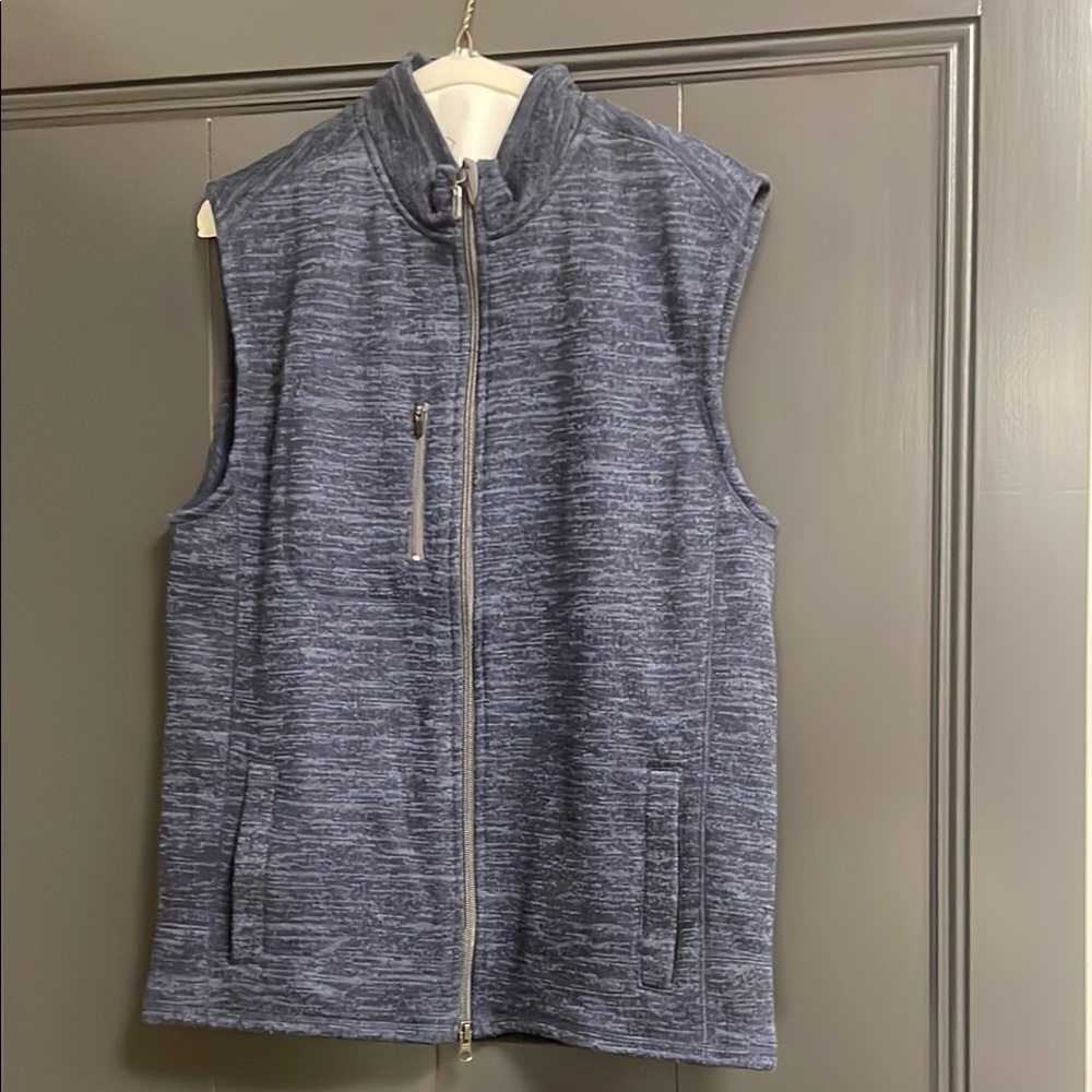 Navy Johnnie-O Boys Sleeveless Zip-Up Vest